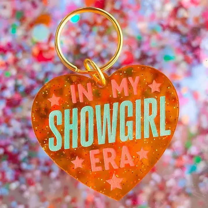 In My Showgirl Era Heart Keychain