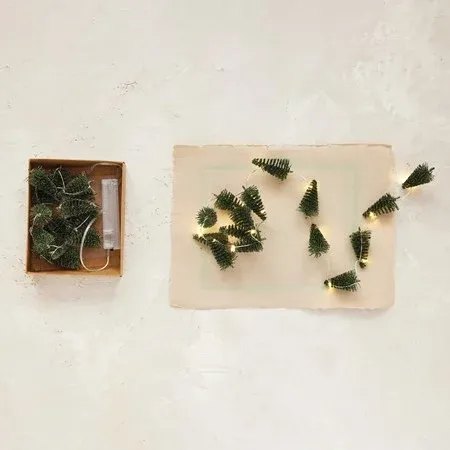 Bottle Brush Led Tree Light String w Lights