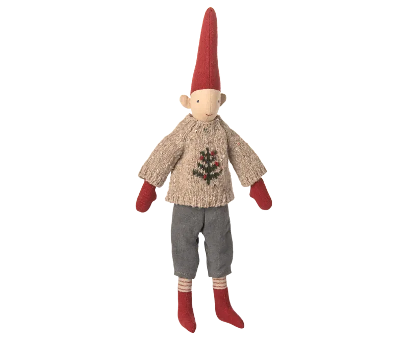 Maileg Pixy, Size 2 - Boy - Knitted sweater