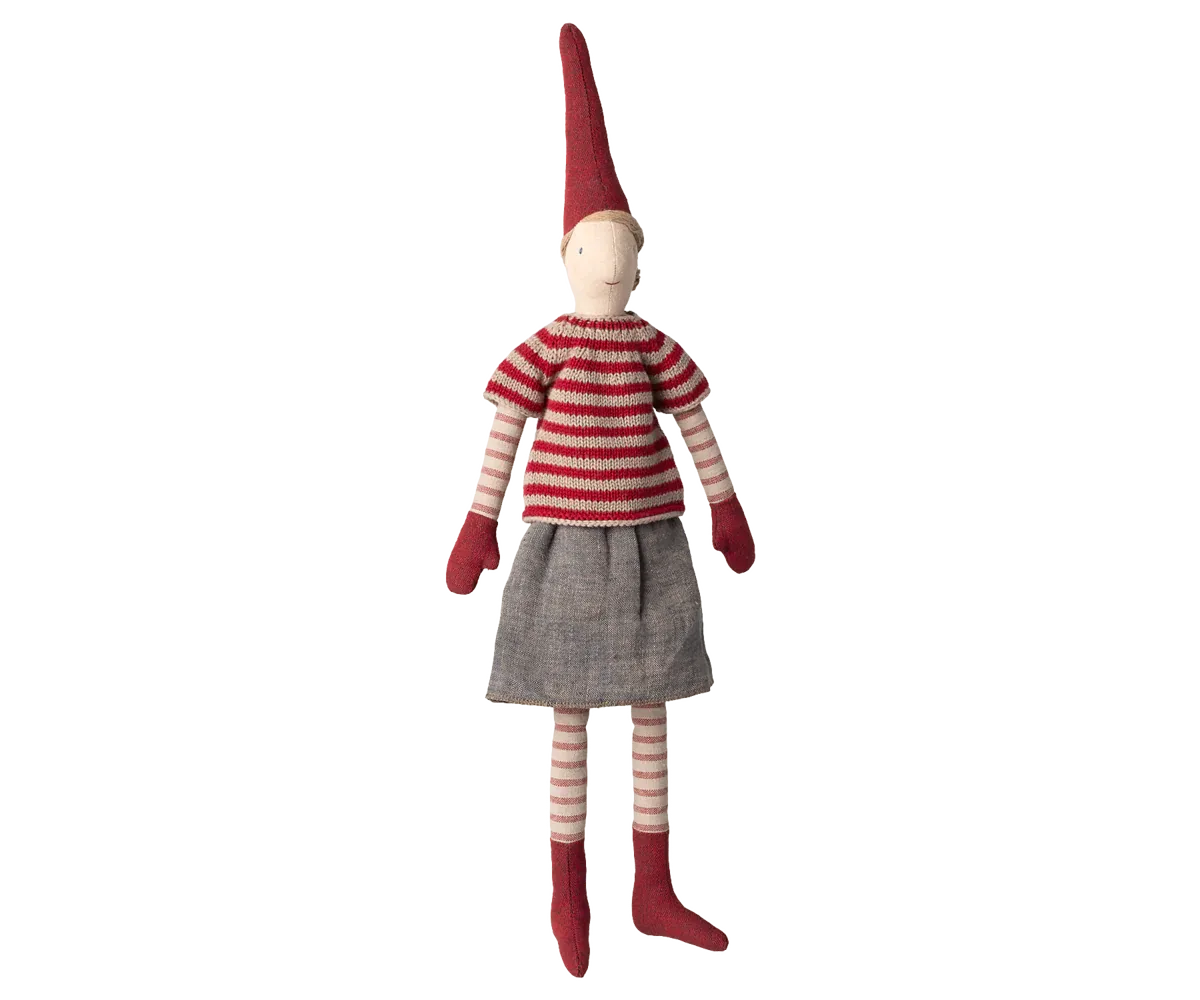 Maileg Pixy, Size 3 - Girl - Skirt and knitted sweater