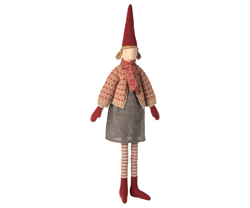 Maileg Pixy, Size 4 - Girl - Skirt and cardigan