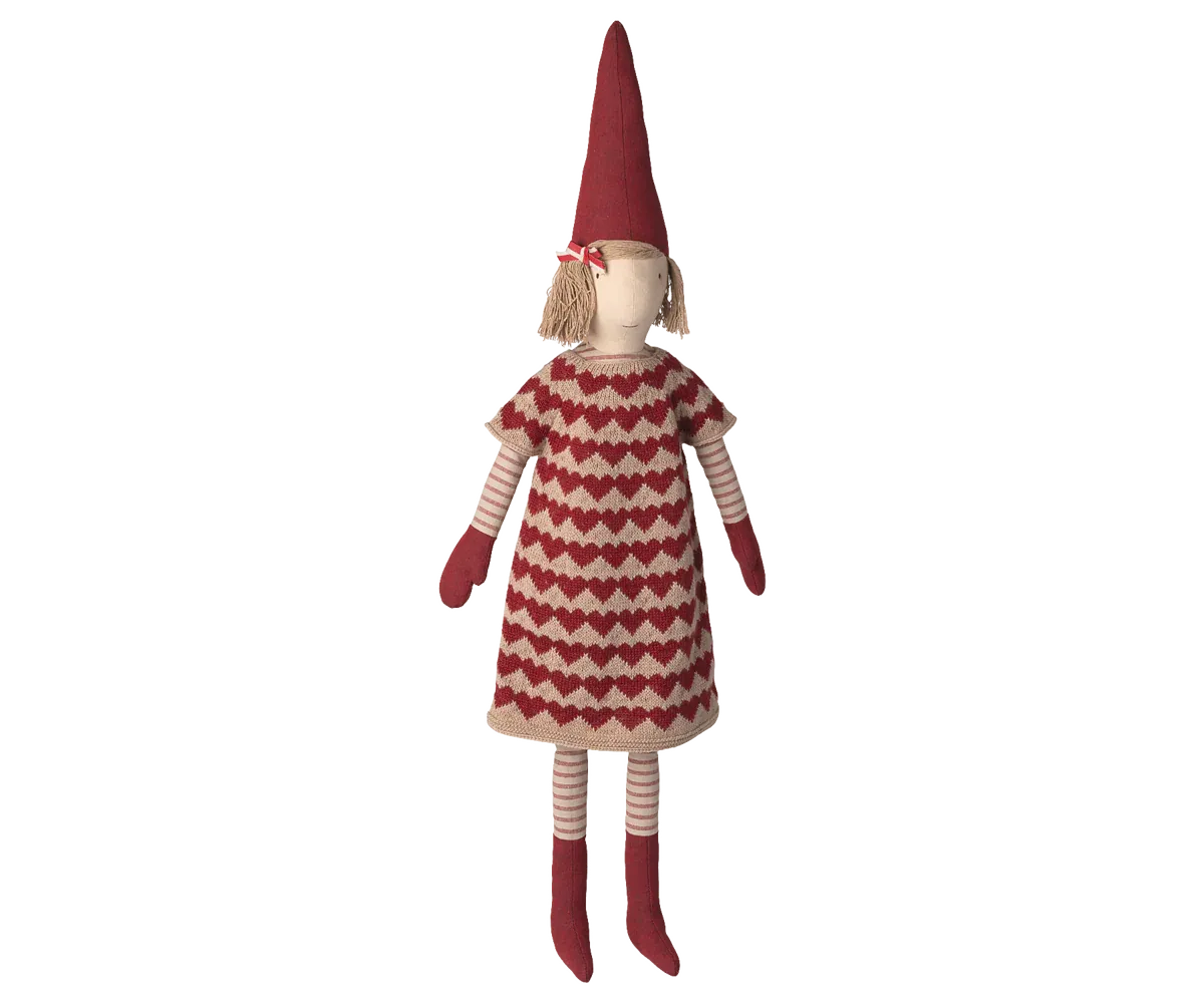 Maileg Pixy, Size 5 - Girl - Knitted dress