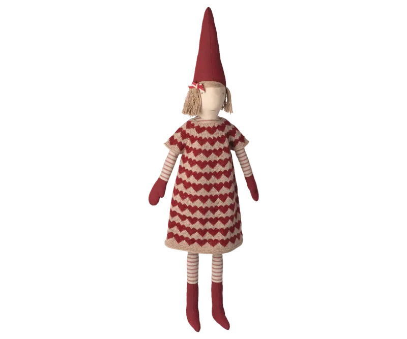 Maileg Pixy, Size 5 - Girl - Knitted dress