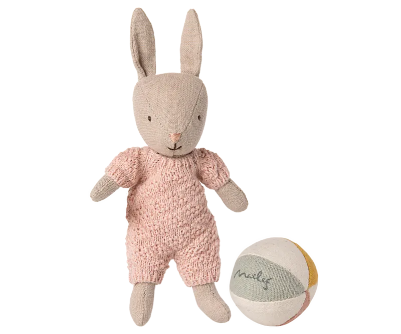 Maileg Rabbit set, Micro - Sand - Rose