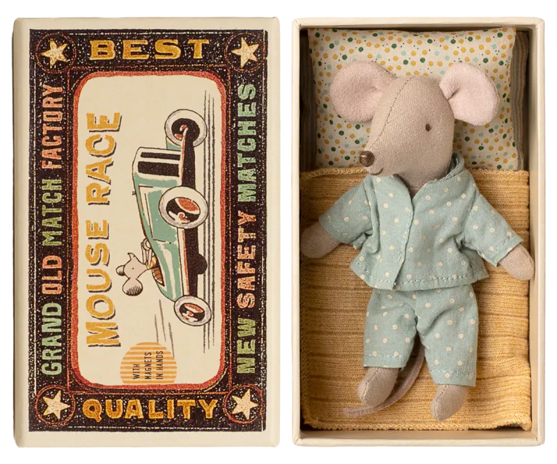 Maileg Little brother mouse in matchbox