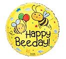 17" Happy Beeday Balloon