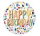 17" Happy Confetti Bday Balloon