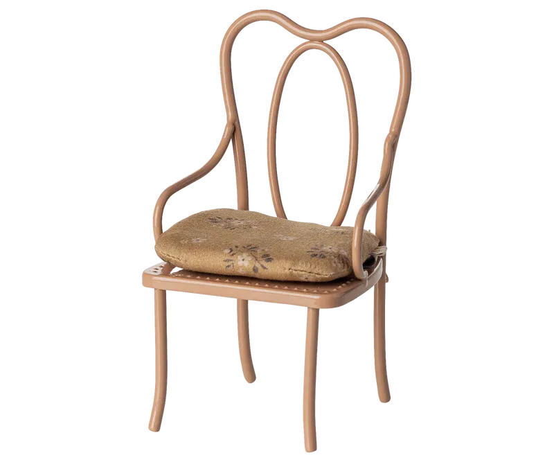 Maileg Vintage chair, Mini - Dark powder