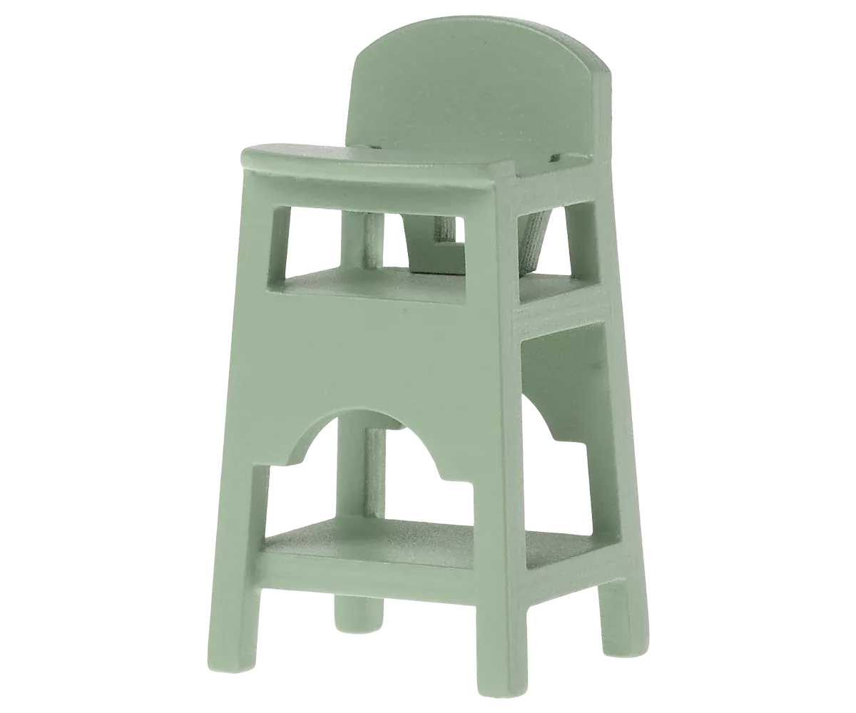 Maileg High chair, Mouse - Mint