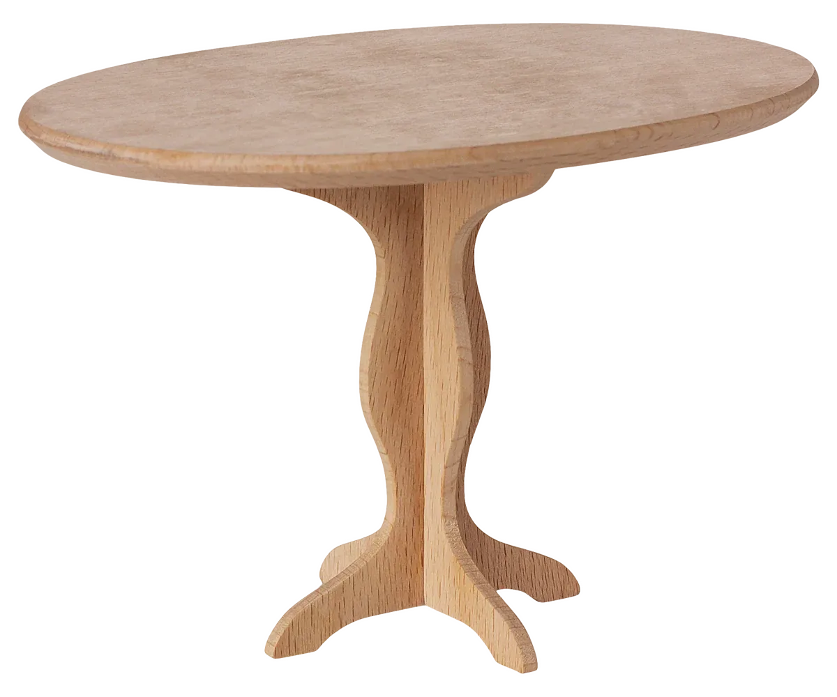 Maileg Oval table, Mini - Nature