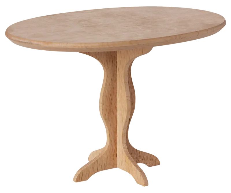 Maileg Oval table, Mini - Nature
