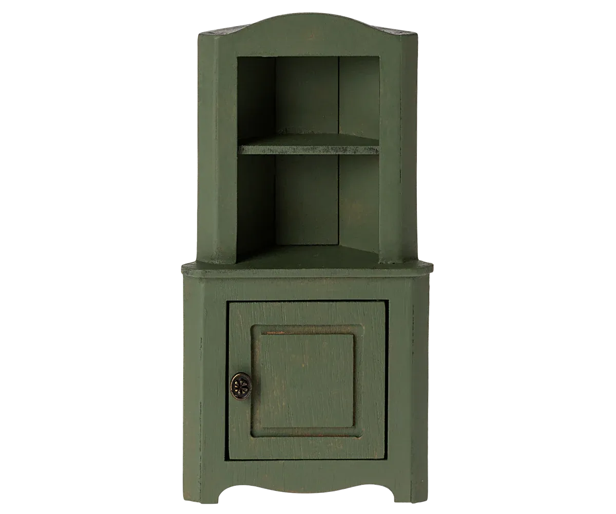 Maileg Corner cabinet, Miniature - Dark green
