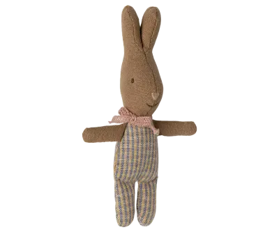Maileg Rabbit, My - Light Blue Check