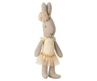 Maileg Rabbit, Micro - Ballet suit and skirt cream