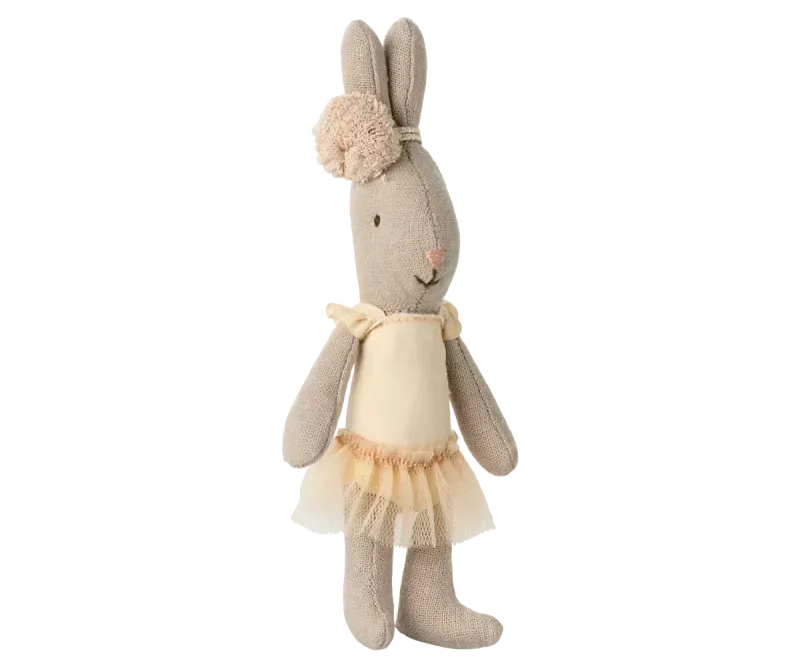 Maileg Rabbit, Micro - Ballet suit and skirt cream