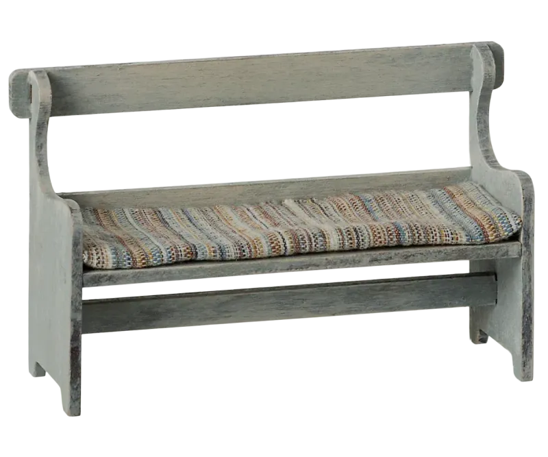 Maileg Bench, Mouse- Vintage off White