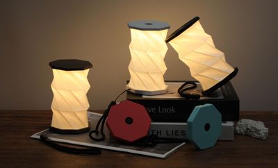 Mini Twist Hexagon Lamp