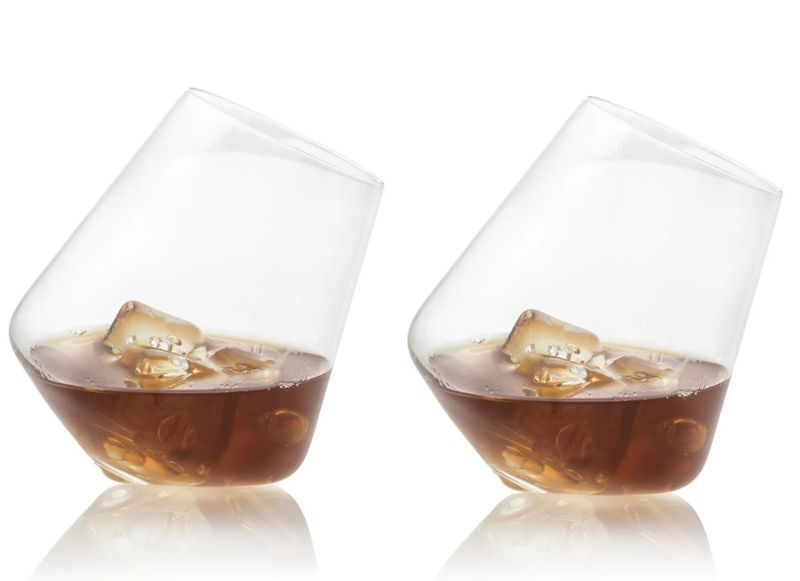 Rolling Stemless Wine/Whiskey Glasses  Pair
