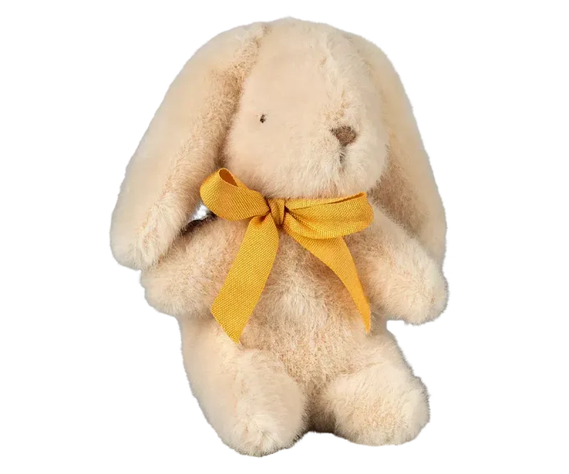 Maileg Bunny plush Mini Cream pink rope ribbon