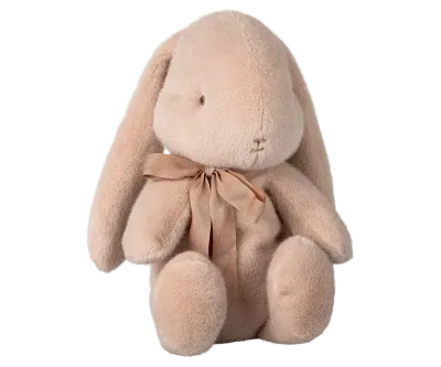 Maileg Bunny plush M Lt Pwdr Salmon Ribbon