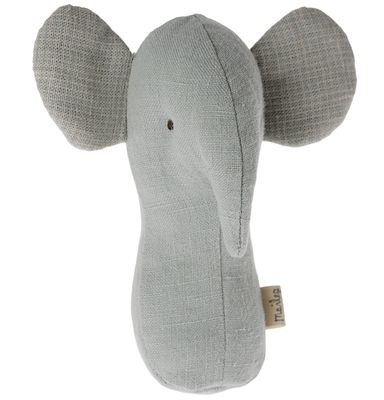 Maileg Lullaby friends, Elephant rattle - Light dusty blue