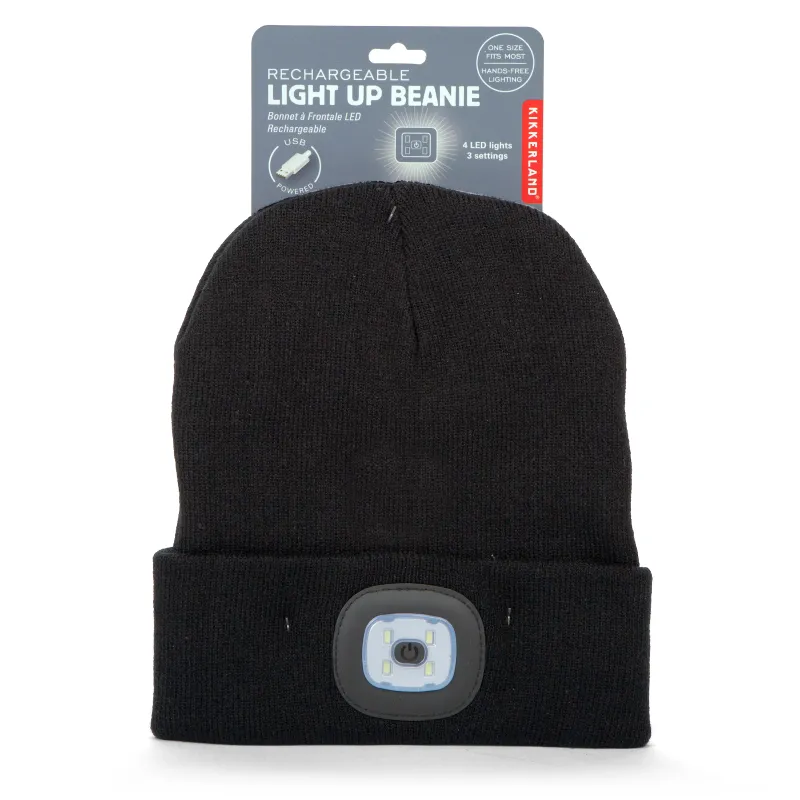 Kikkerland Rechargeable Light Up Beanie