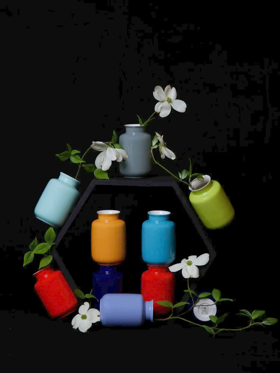 Glossy Mini Milk Jar Vase