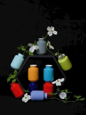 Glossy Mini Milk Jar Vase