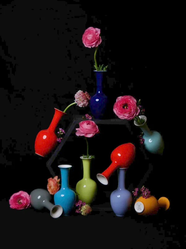 Glossy Mini Lotus Vase