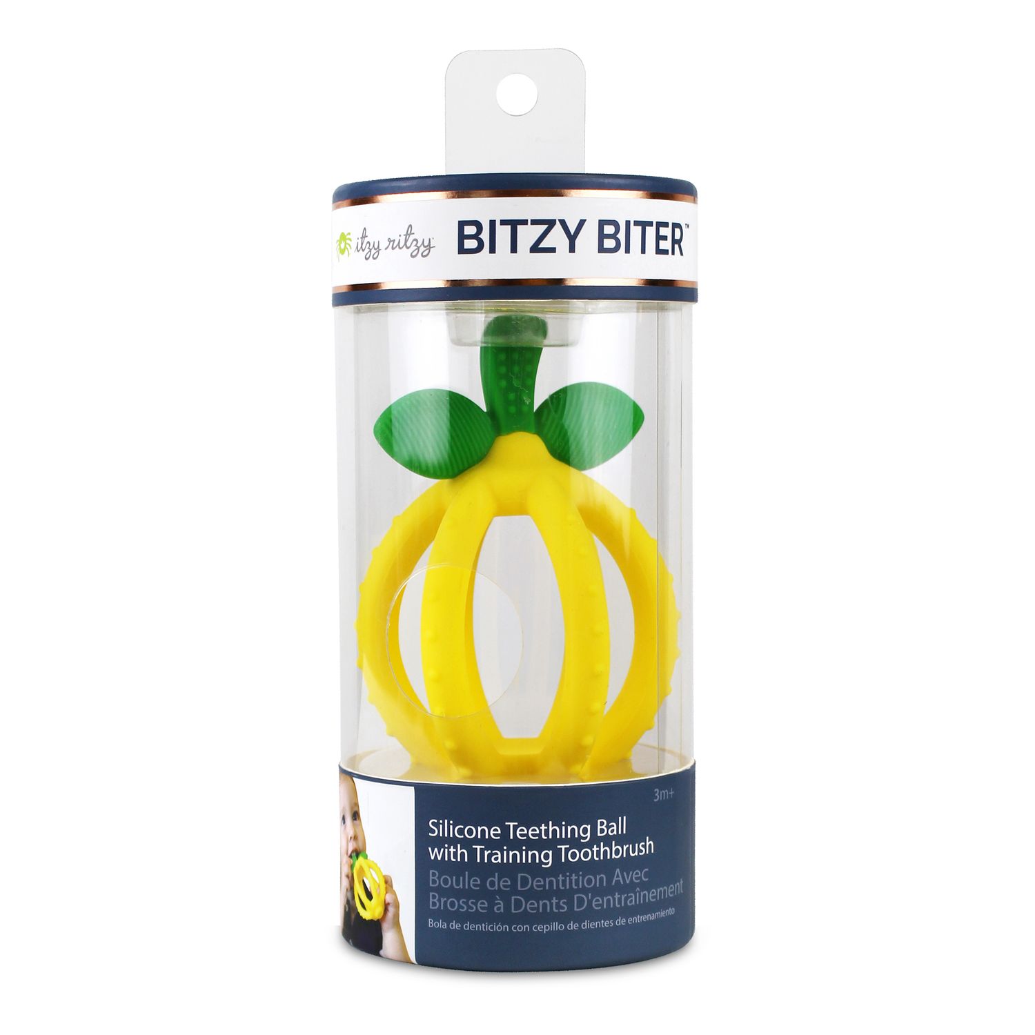 Bitzy Biter Teething Ball - Lemon