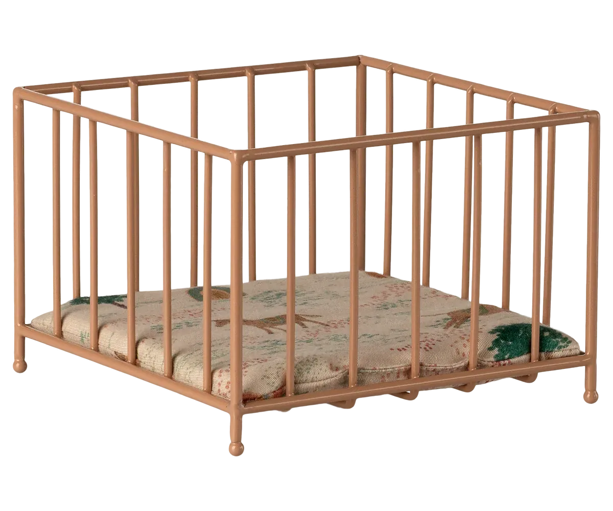 Maileg Playpen, Micro - Dark powder