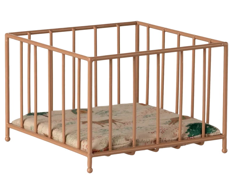 Maileg Playpen, Micro - Dark powder