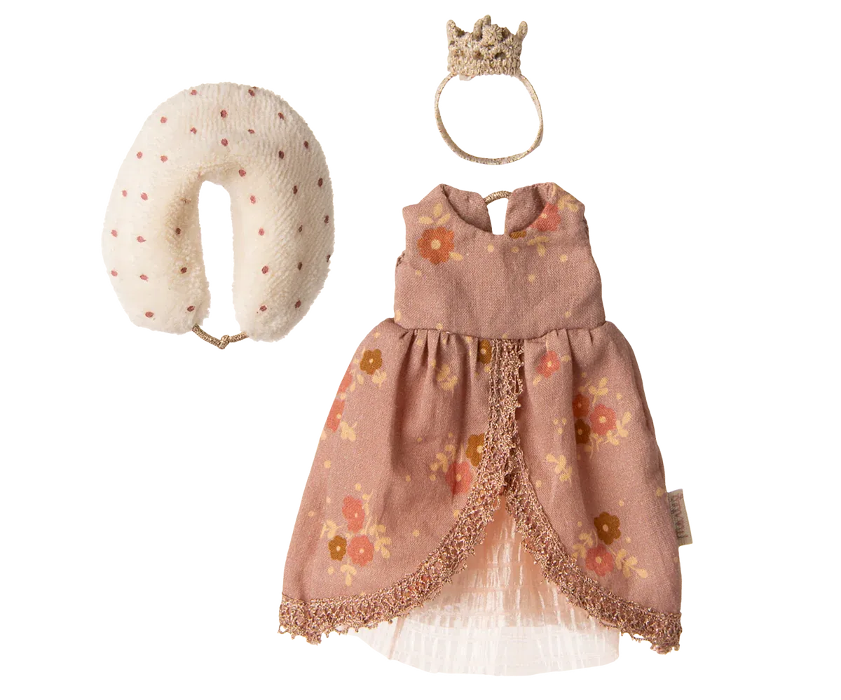 Maileg Queen dress, Mum mouse