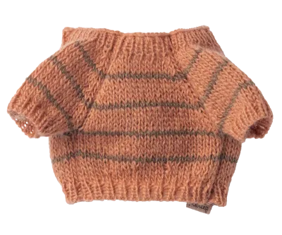 Maileg Puppy supply, Small, Knitted sweater - Coral