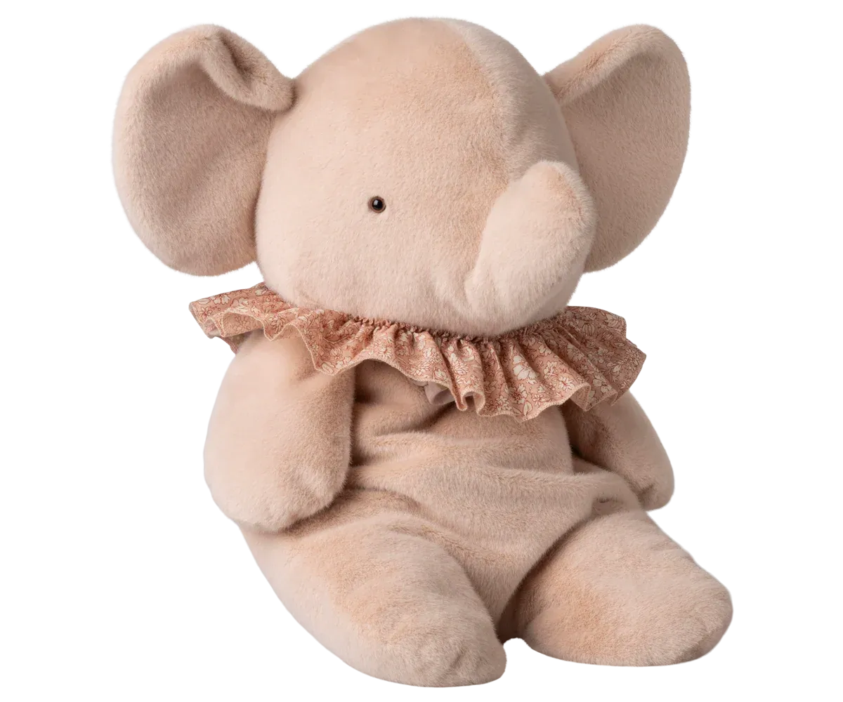 Maileg Elephant plush, Big - Powder