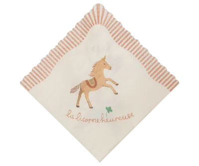 Maileg Napkin, Happy birthday Unicorn