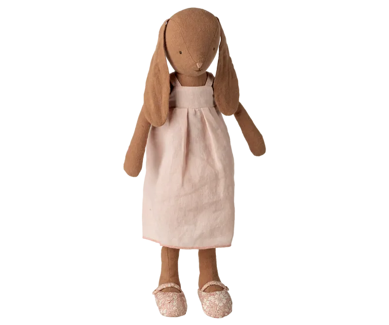 Maileg Bunny, Size 3 - Chocolate brown - Dress and shoes