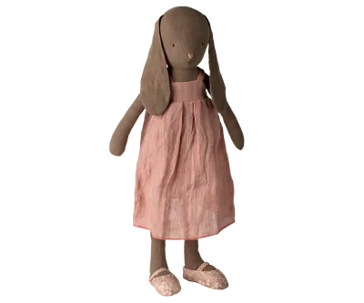 Maileg Bunny, Size 4 - Brown - Dress and shoes