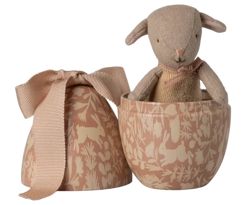 Maileg Easter egg with micro lamb, Small - Powder