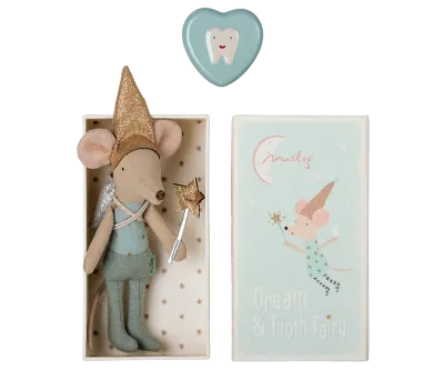 Maileg Tooth Fairy Mouse Blue (no bedding)