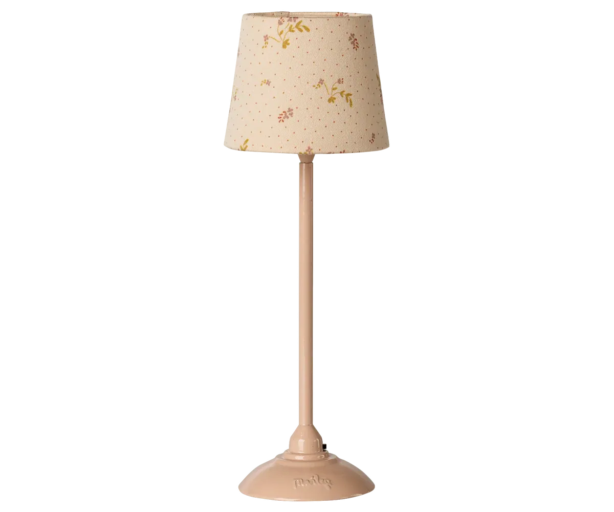Maileg Vintage Floor lamp, Mouse - Powder