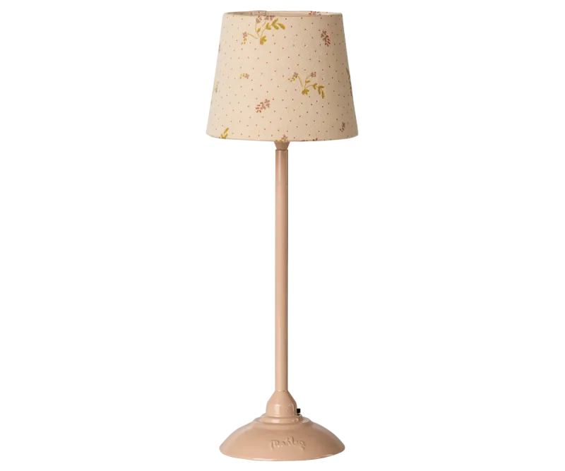 Maileg Vintage Floor lamp, Mouse - Powder