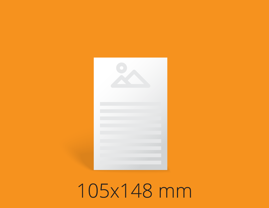 Letaki - spletni nakup, Velikost: A6 (105x148 mm), Naklada: 100, Print: Simplex