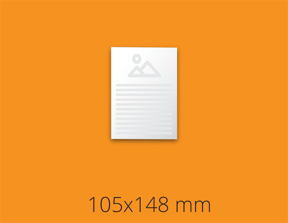 Štiristranske zgibanke - spletni nakup, Format (folded): A6 105x148 mm, Circulation: 100