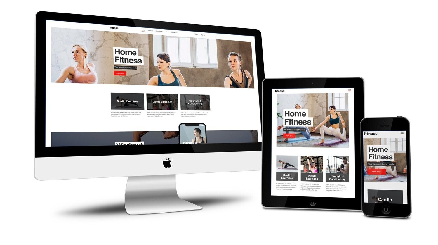 Home Fitness - website