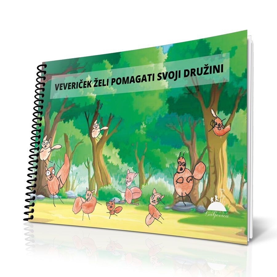 Veveriček želi pomagati svoji družini (MIŠKE) 22-23