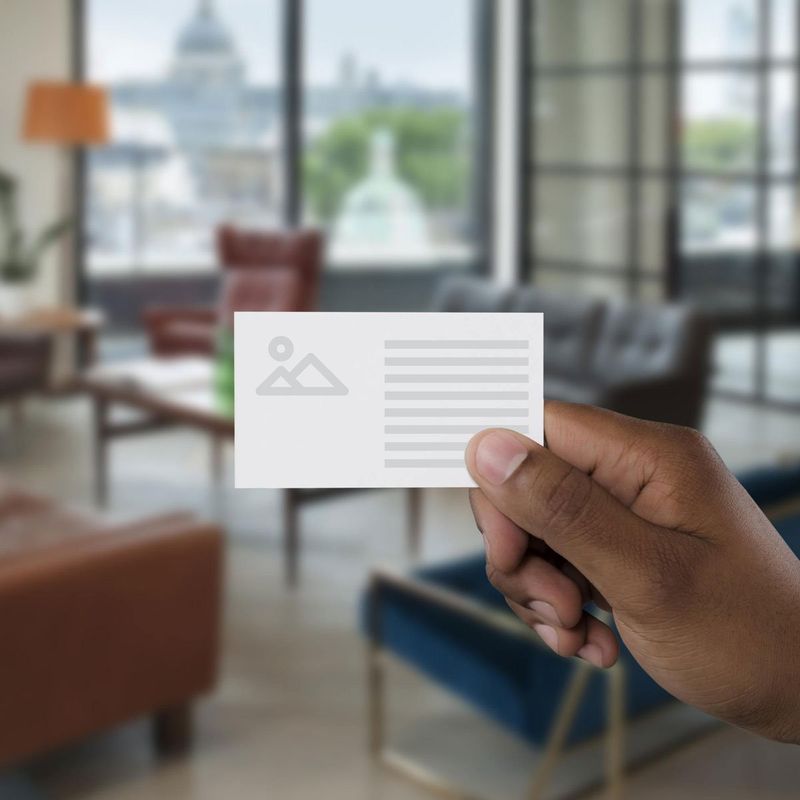 Standard business cards 85 × 55 mm – 350 gsm
