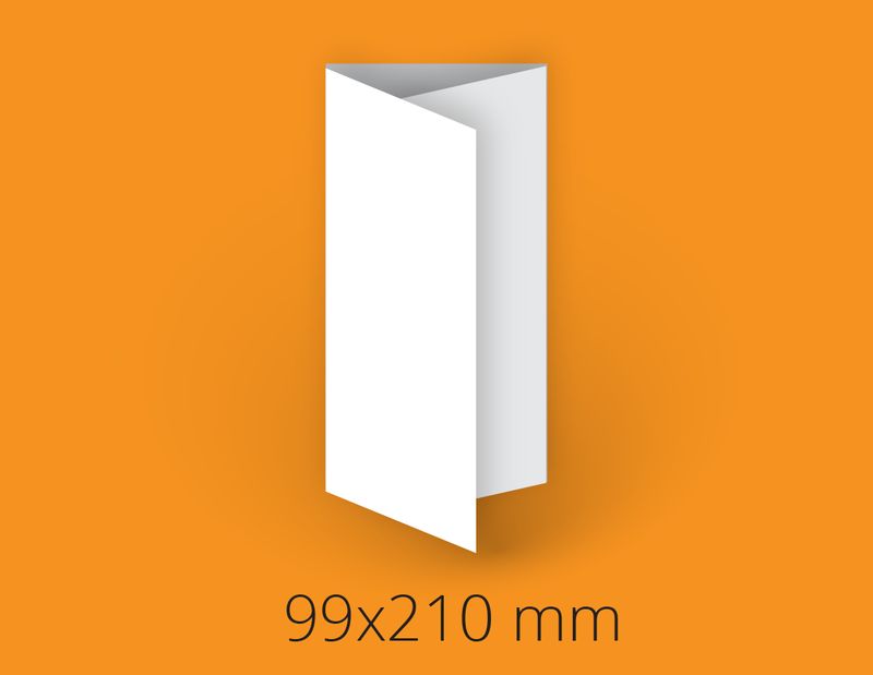 DL 6-page roll-fold leaflets