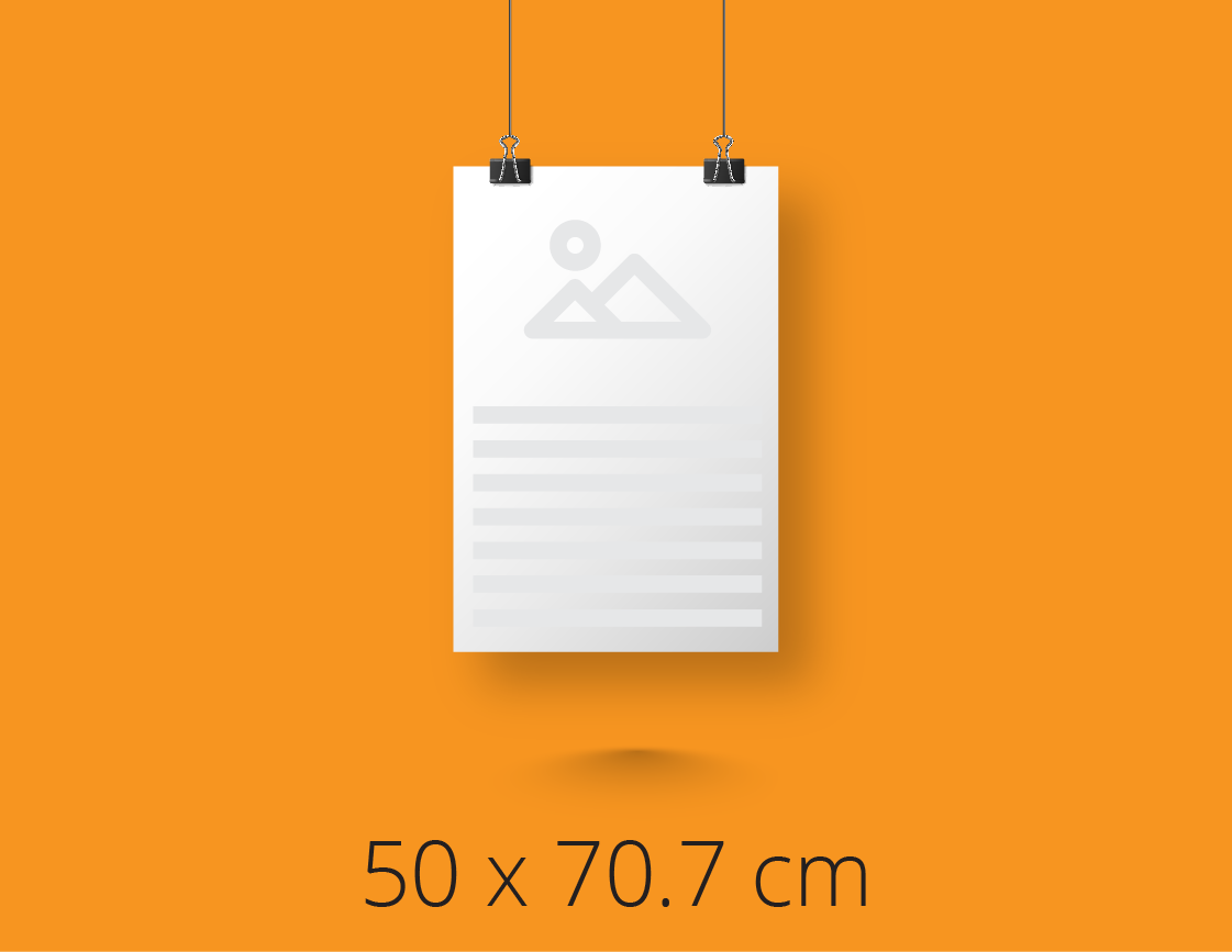 Plakat B2 – Poster mat 150 g/m²