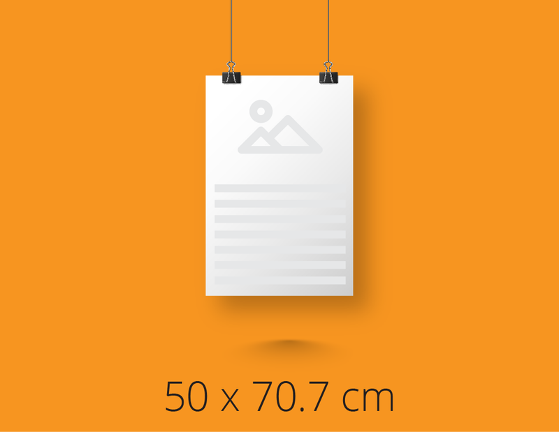 B2 poster – 150 g/m² matt poster paper
